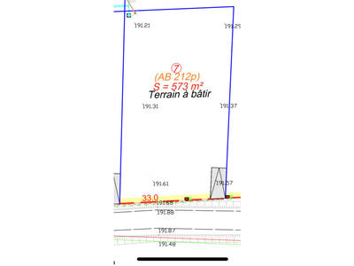 Terrain - 573 m²