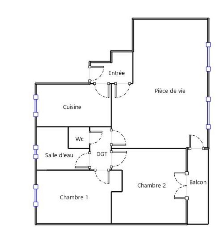 Appartement - 66 m² - 3 pièces