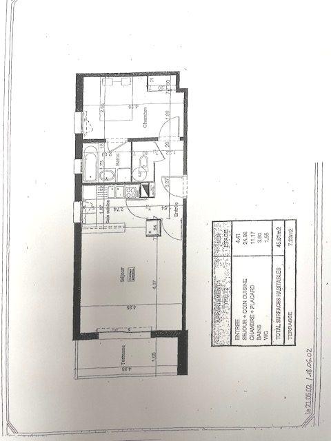 Appartement - 45 m² - 2 pièces