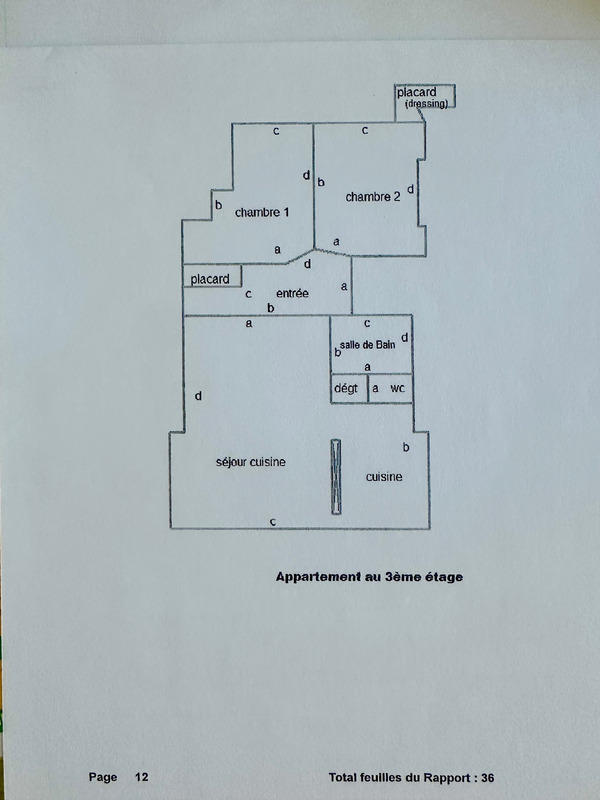 Appartement - 60 m² - 3 pièces
