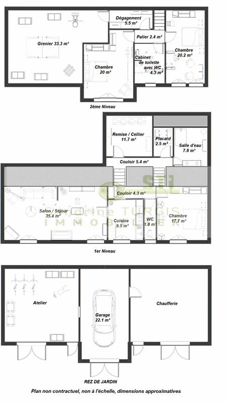 Maison - 146 m² - 6 pièces