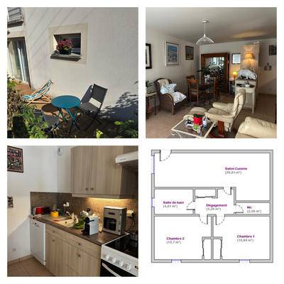 Appartement - 61 m² - 3 pièces