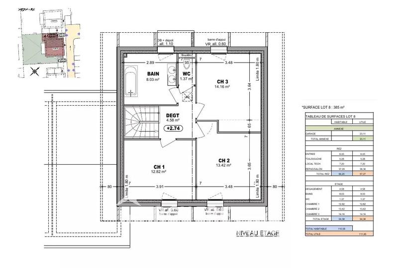 Maison - 111 m² - 6 pièces