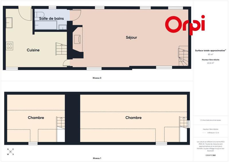 Maison - 52 m² - 3 pièces