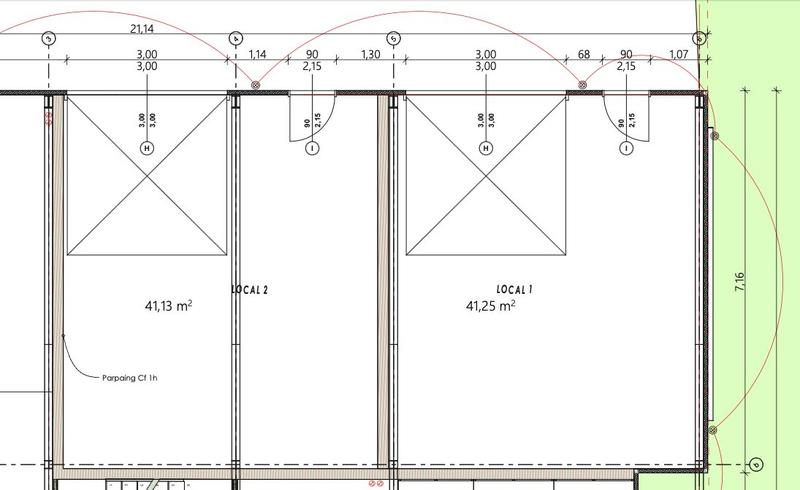 Local d'activités - 62 m² - 1 pièce