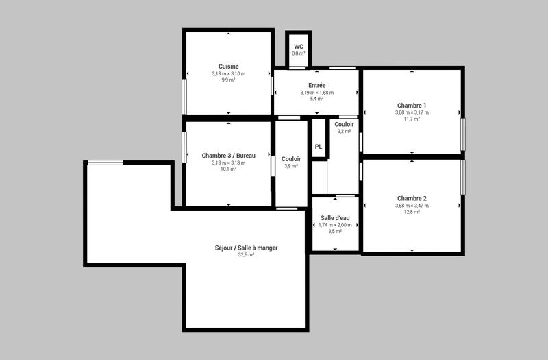 Viager - Appartement - 93 m² - 5 pièces