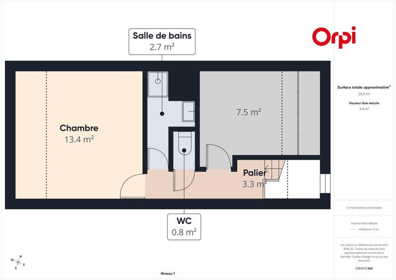 Duplex - 50 m² - 3 pièces