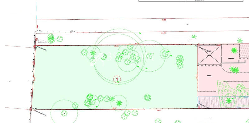 Terrain constructible - 1 174 m²