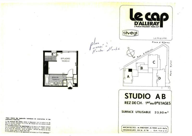 Appartement - 24 m² - 1 pièce