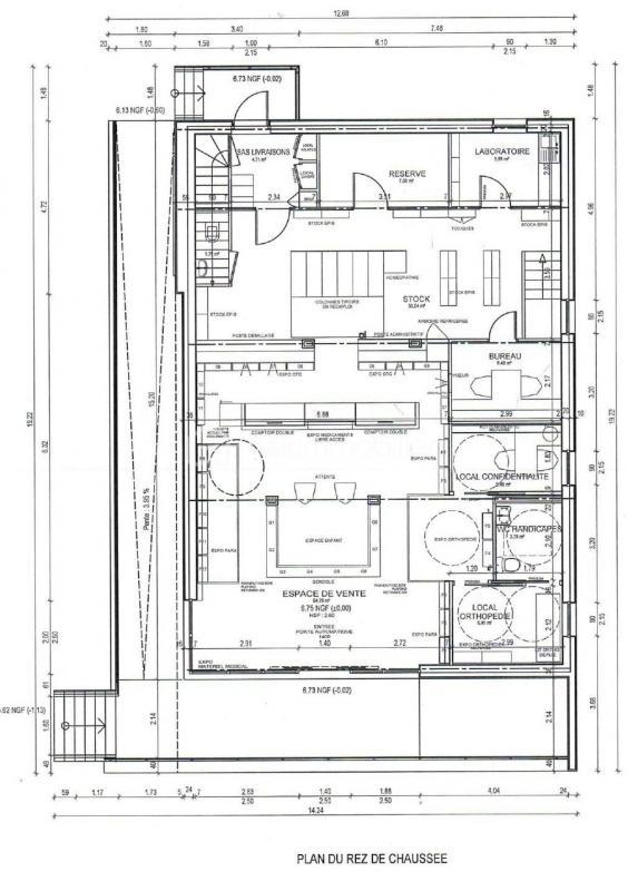 Local commercial - 230 m² - 2 pièces