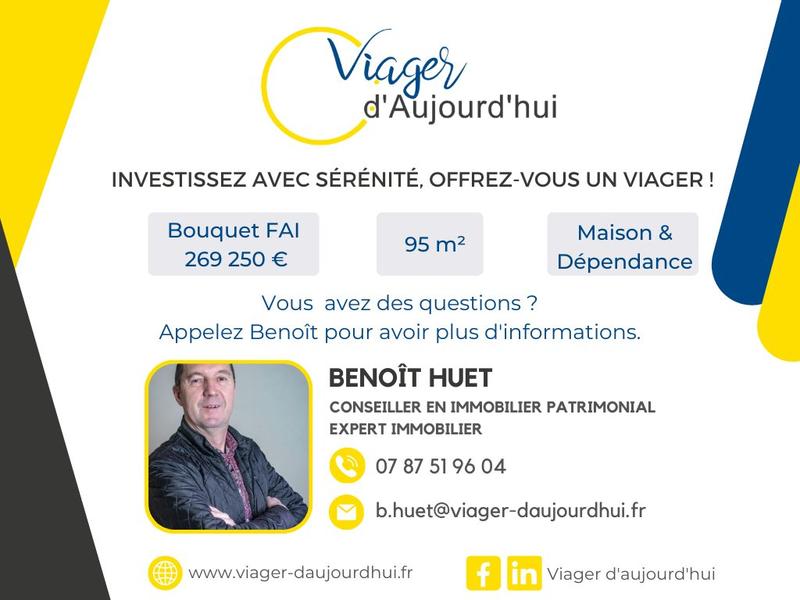 Viager - Maison - 95 m² - 4 pièces