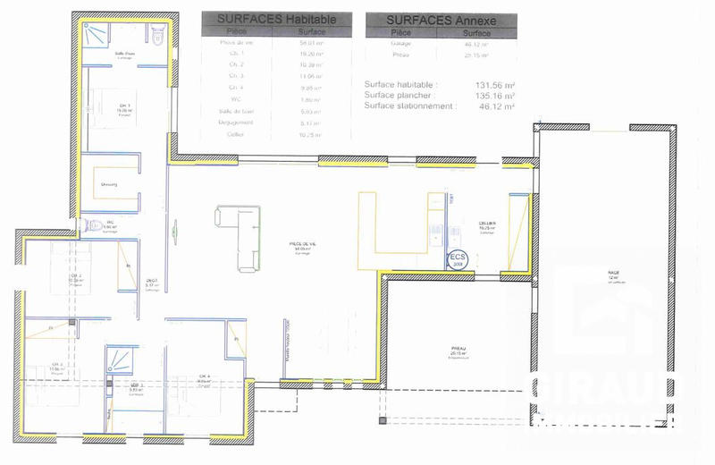 Maison - 135 m² - 5 pièces