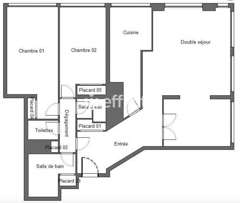 Appartement - 98 m² - 4 pièces