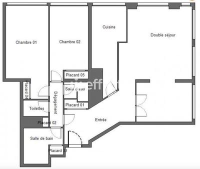 Appartement - 98 m² - 4 pièces