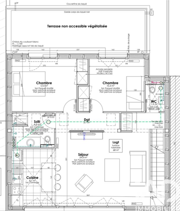 Maison - 218 m² - 3 pièces
