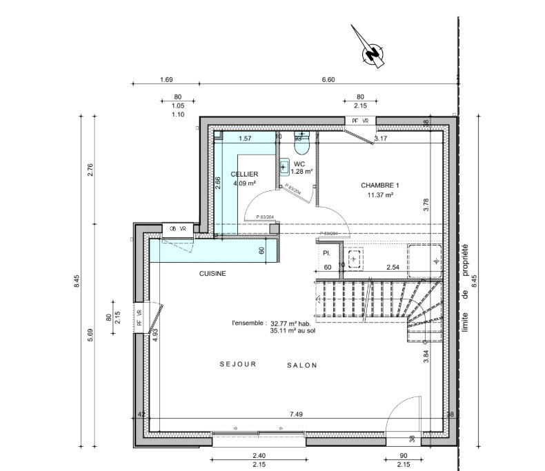 Maison - 90 m² - 5 pièces