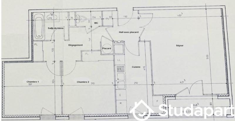 Appartement - 67 m² - 3 pièces