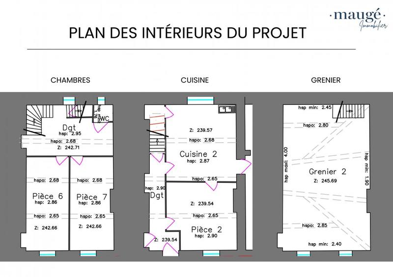 Maison - 100 m² - 3 pièces