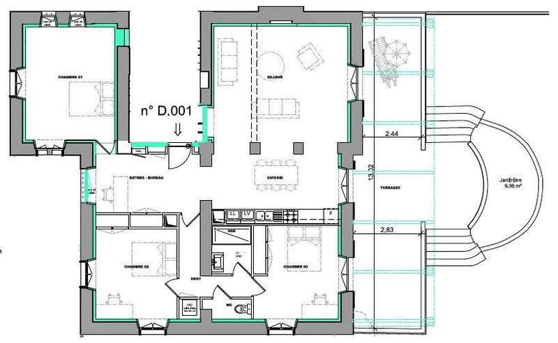 Appartement - 110 m² - 4 pièces