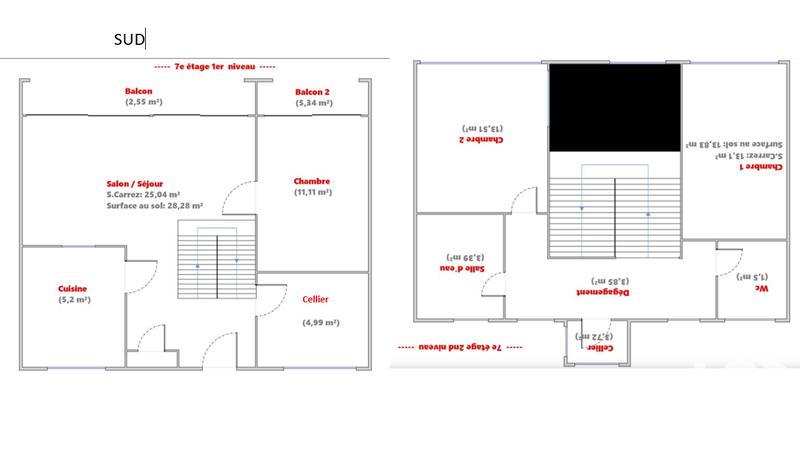 Appartement - 85 m² - 4 pièces