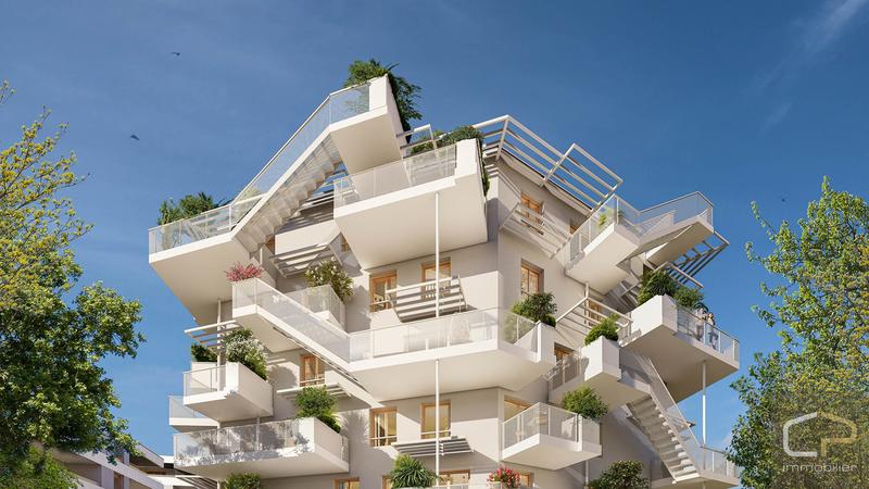 Appartement sur toit - 112 m² - 5 pièces