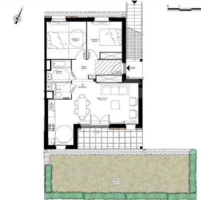 Appartement - 63 m² - 3 pièces