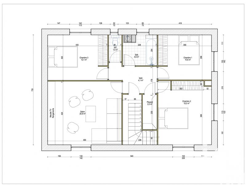 Maison de campagne - 118 m² - 4 pièces