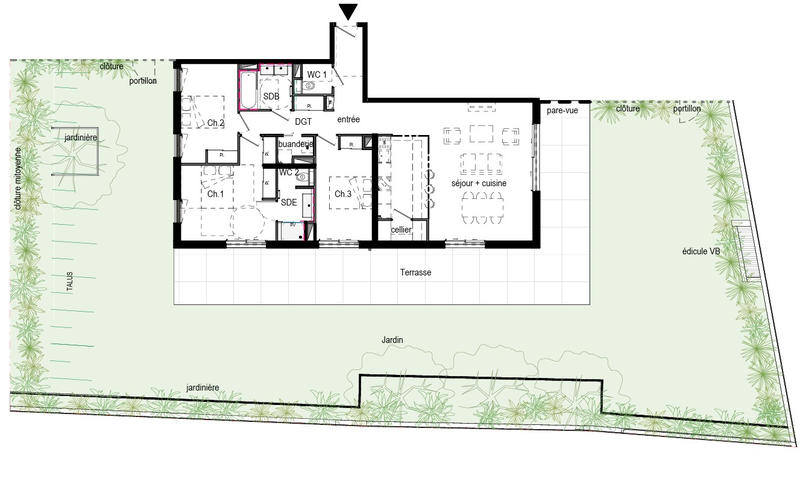 Appartement - 104 m² - 4 pièces