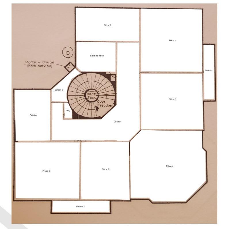 Appartement - 180 m² - 6 pièces