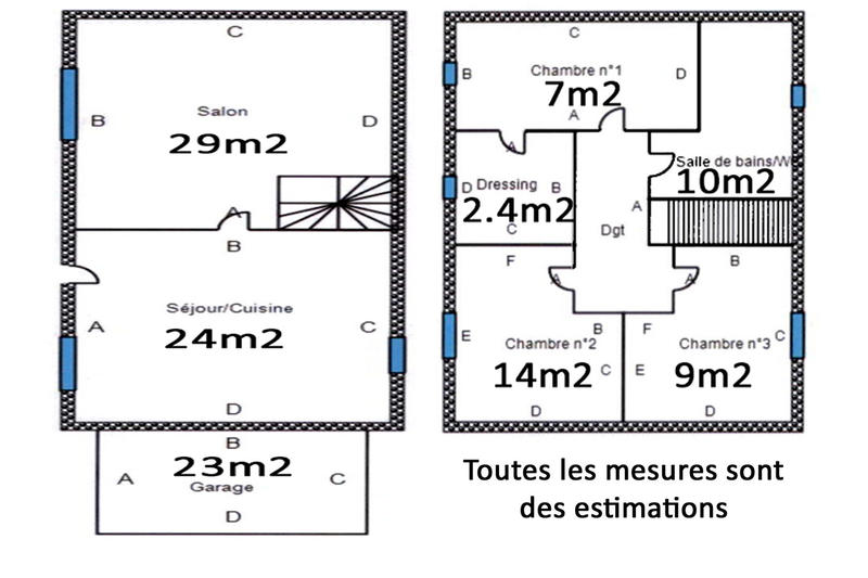 Maison - 92 m² - 5 pièces