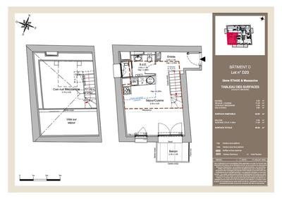 Appartement - 26 m² - 2 pièces