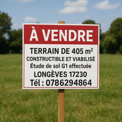 Terrain - 405 m²