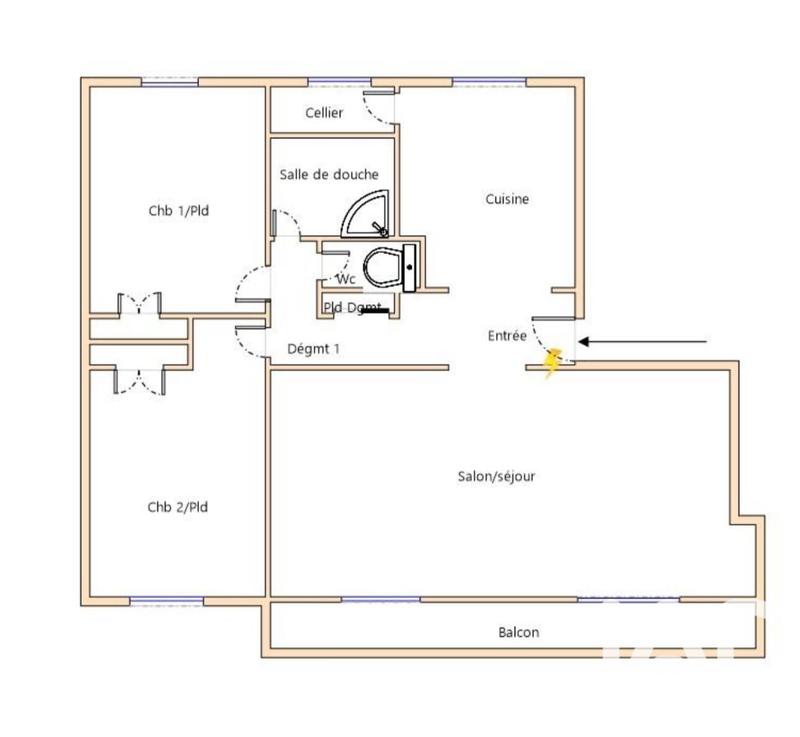 Appartement - 67 m² - 3 pièces