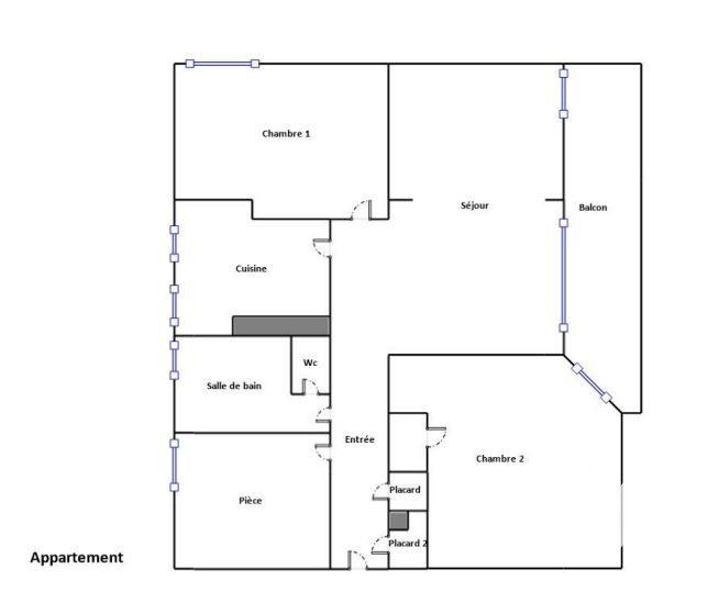 Appartement - 79 m² - 5 pièces