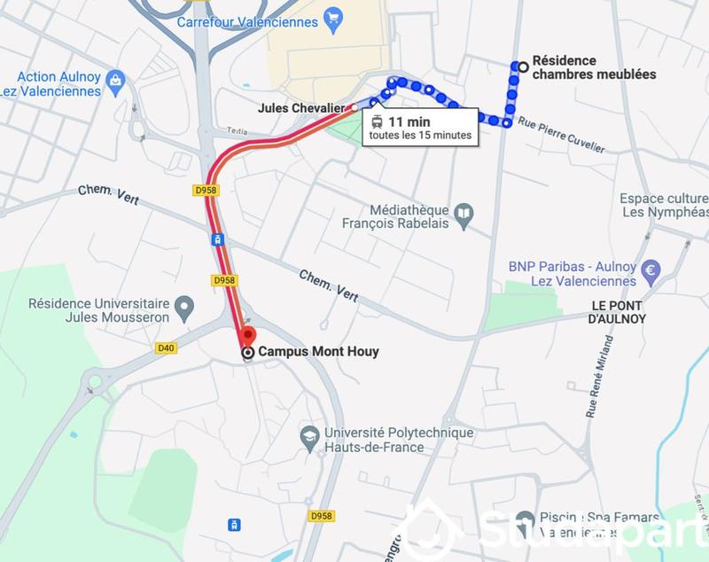 Chambre - 10 m² - 1 pièce