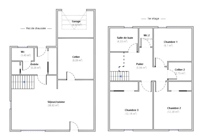 Pavillon - 94 m² - 4 pièces