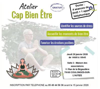 Msa :  Atelier " Cap Bien Etre"