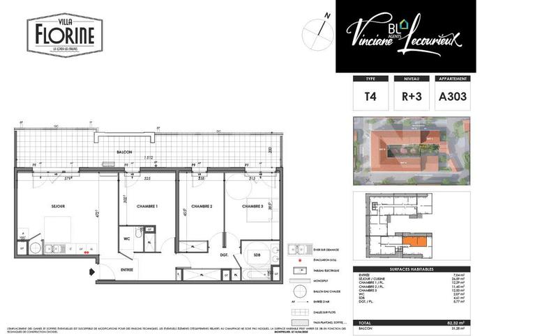 Appartement - 82 m² - 4 pièces