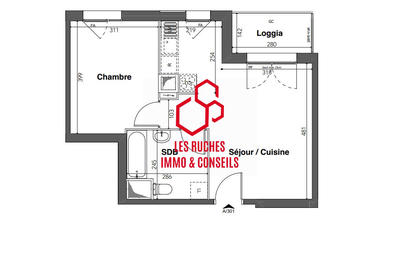 Appartement - 43 m² - 2 pièces