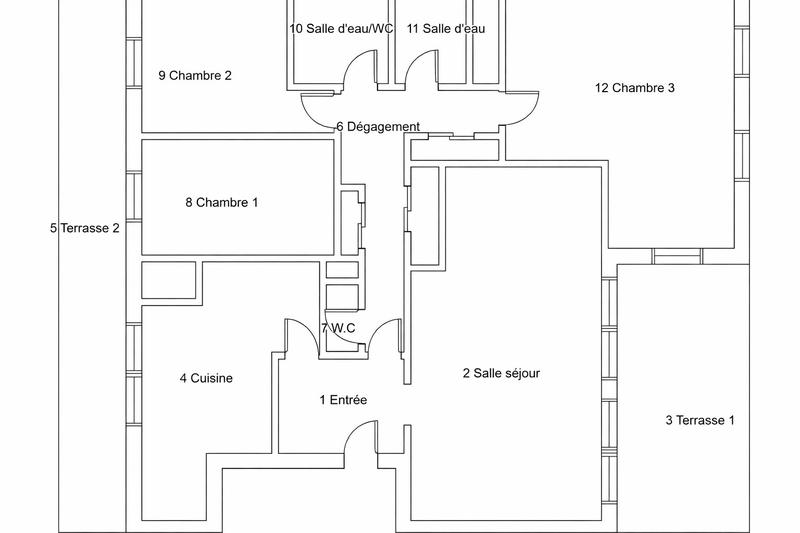 Appartement - 117 m² - 4 pièces