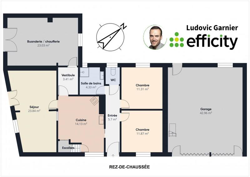 Maison - 92 m² - 5 pièces