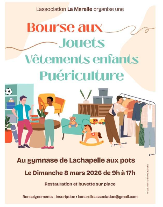 Bourse aux jouets, vêtements enfants et puériculture