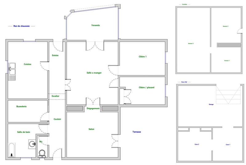 Maison - 95 m² - 4 pièces