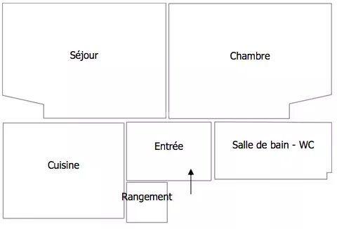 Appartement - 40 m² - 2 pièces