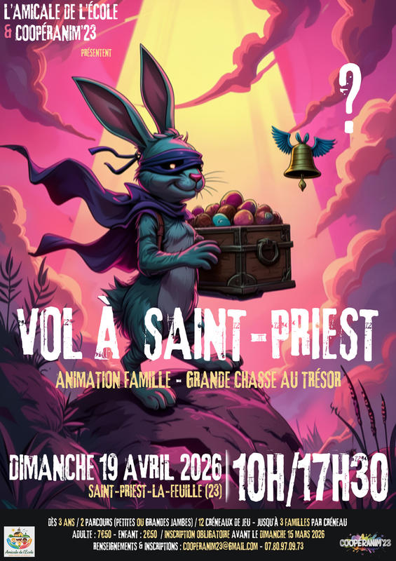Vol à Saint Priest ? Une chasse au trésor