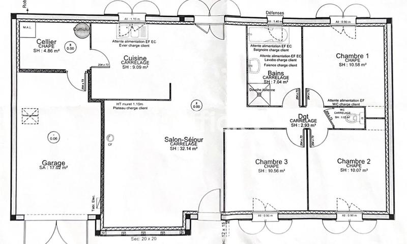 Maison - 88 m² - 4 pièces