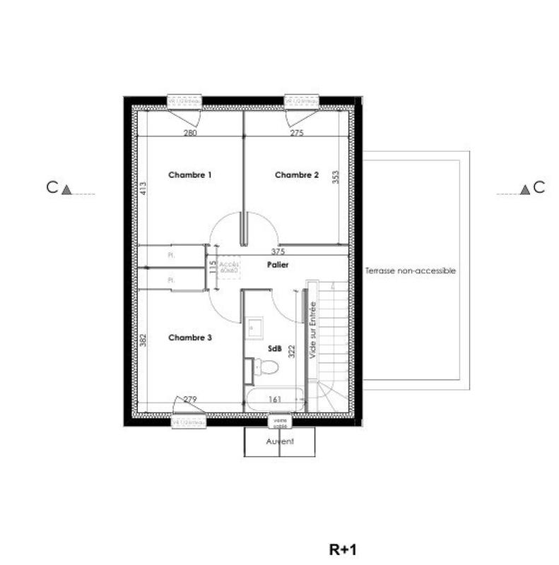 Maison - 82 m² - 4 pièces