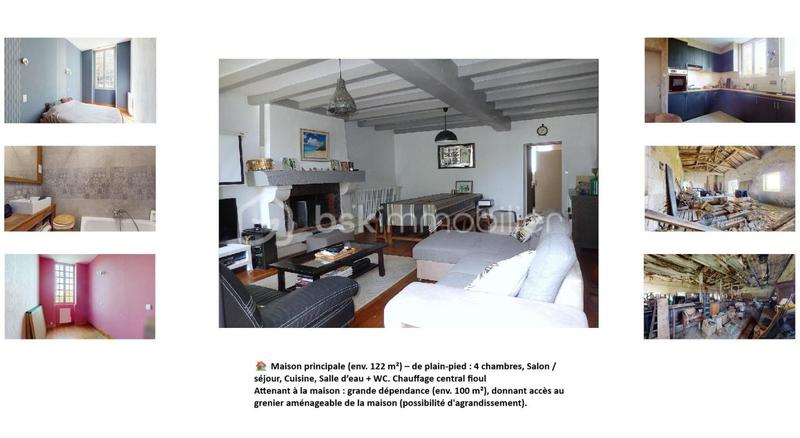 Corps de ferme - 122 m² - 6 pièces