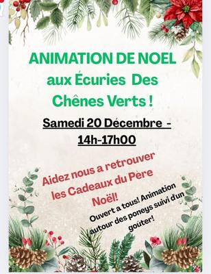 Animation de Noël aux Écuries des Chênes Verts