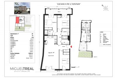 Appartement - 93 m² - 4 pièces